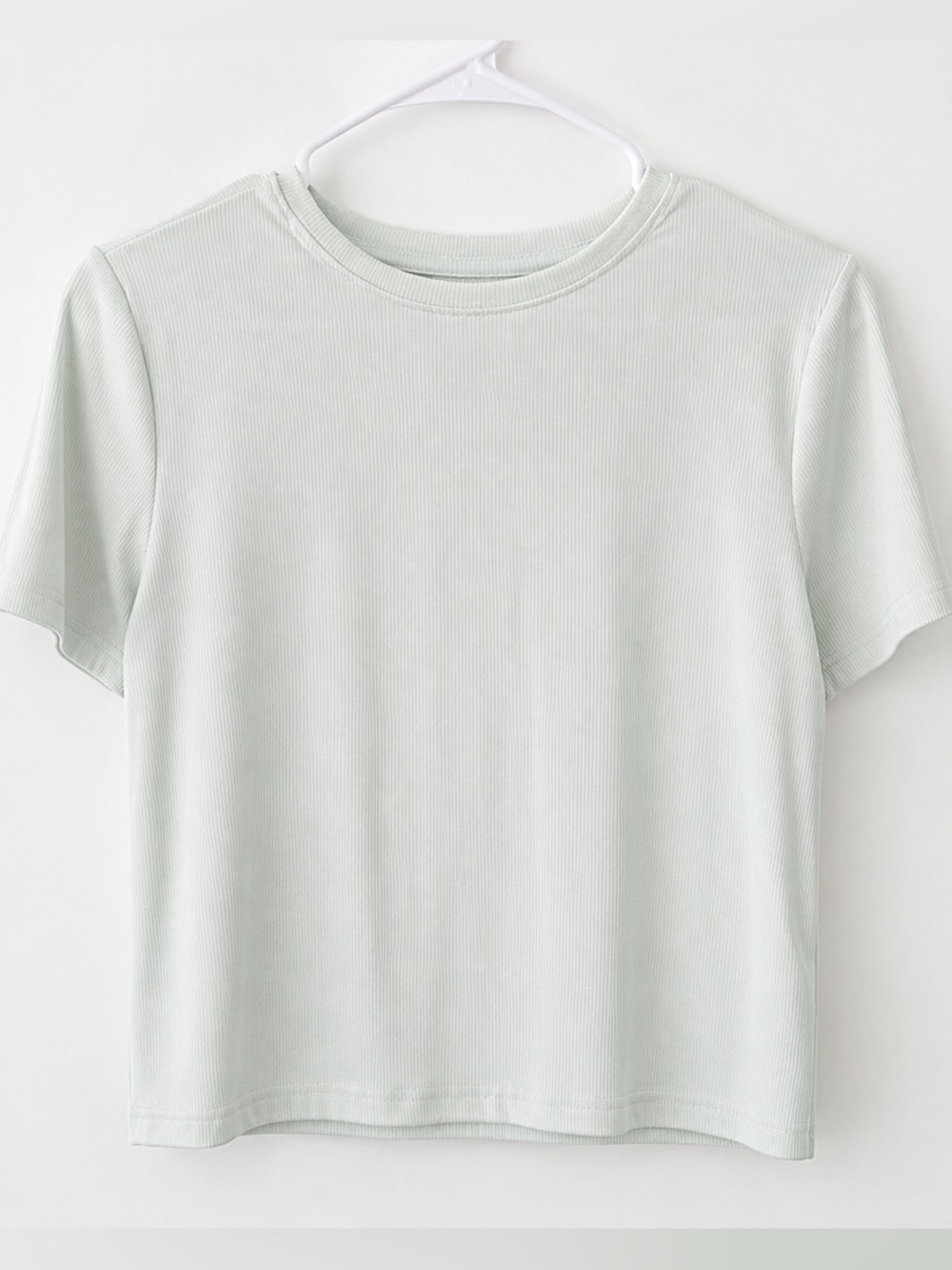 GapFit Ribbed CoolDry T-Shirt Light Mint Green Size Medium